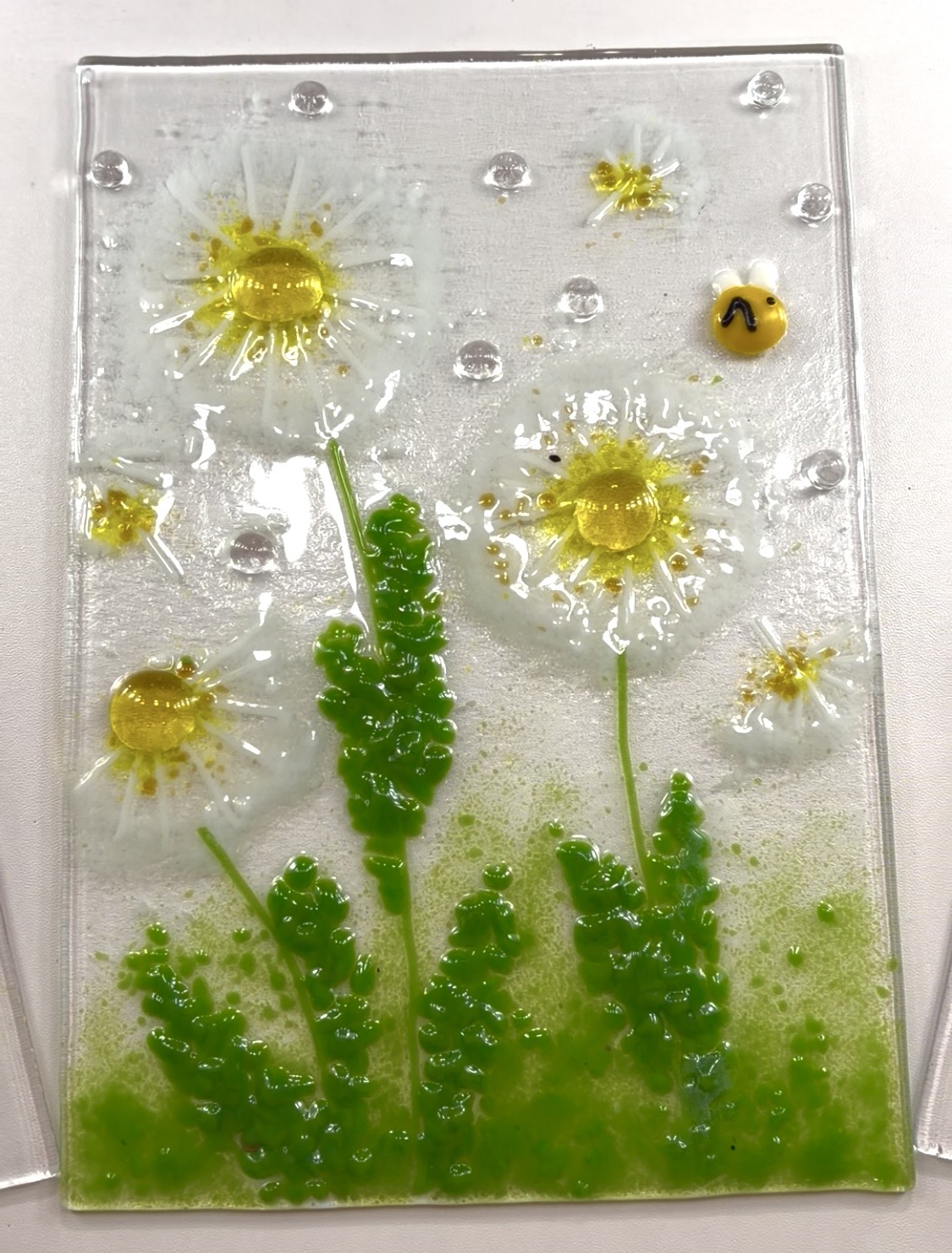 Daisies & a Bee — painted at Paint Fusion Park City