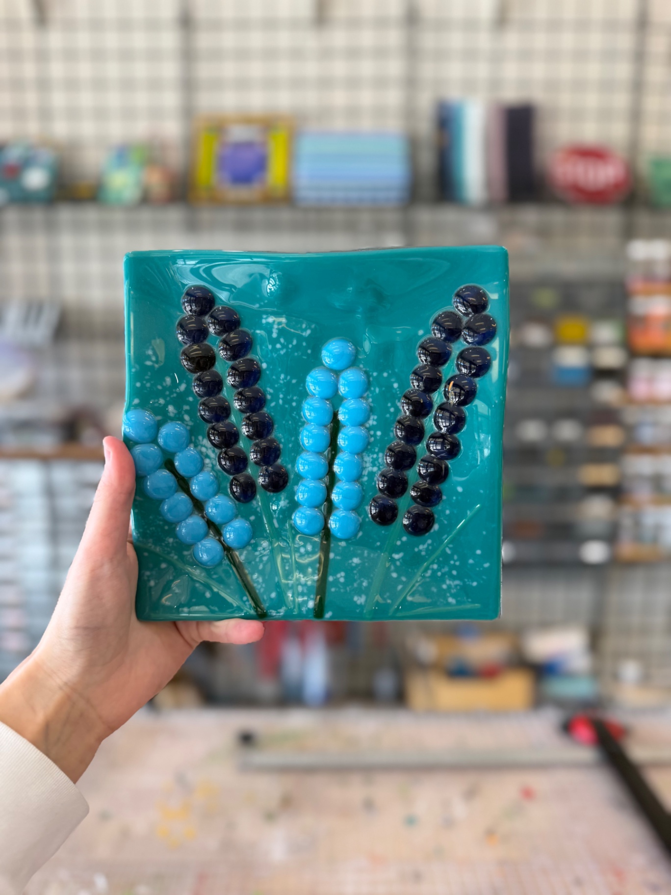 Lavender Dots — painted at Paint Fusion Park City
