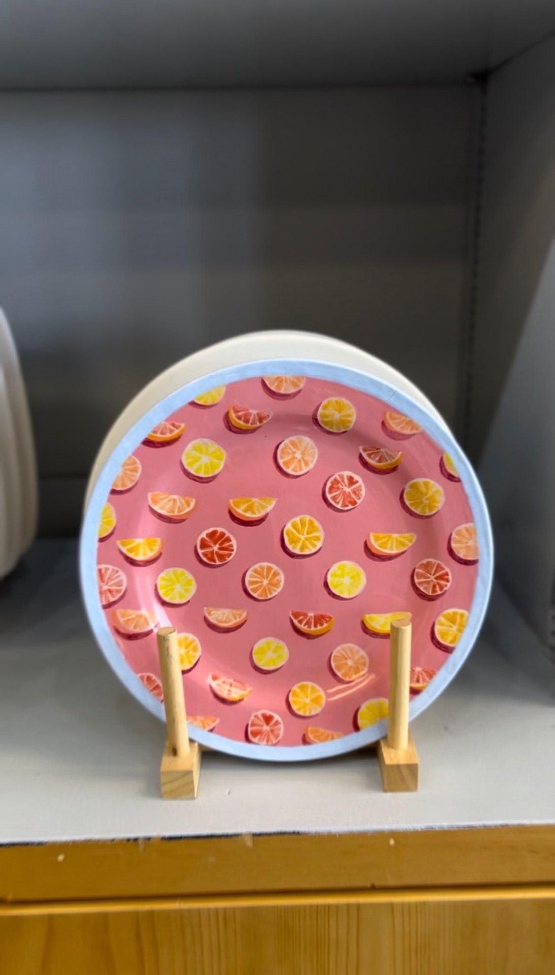 Hand-painted citrus plate from the Paint Fusion gallery