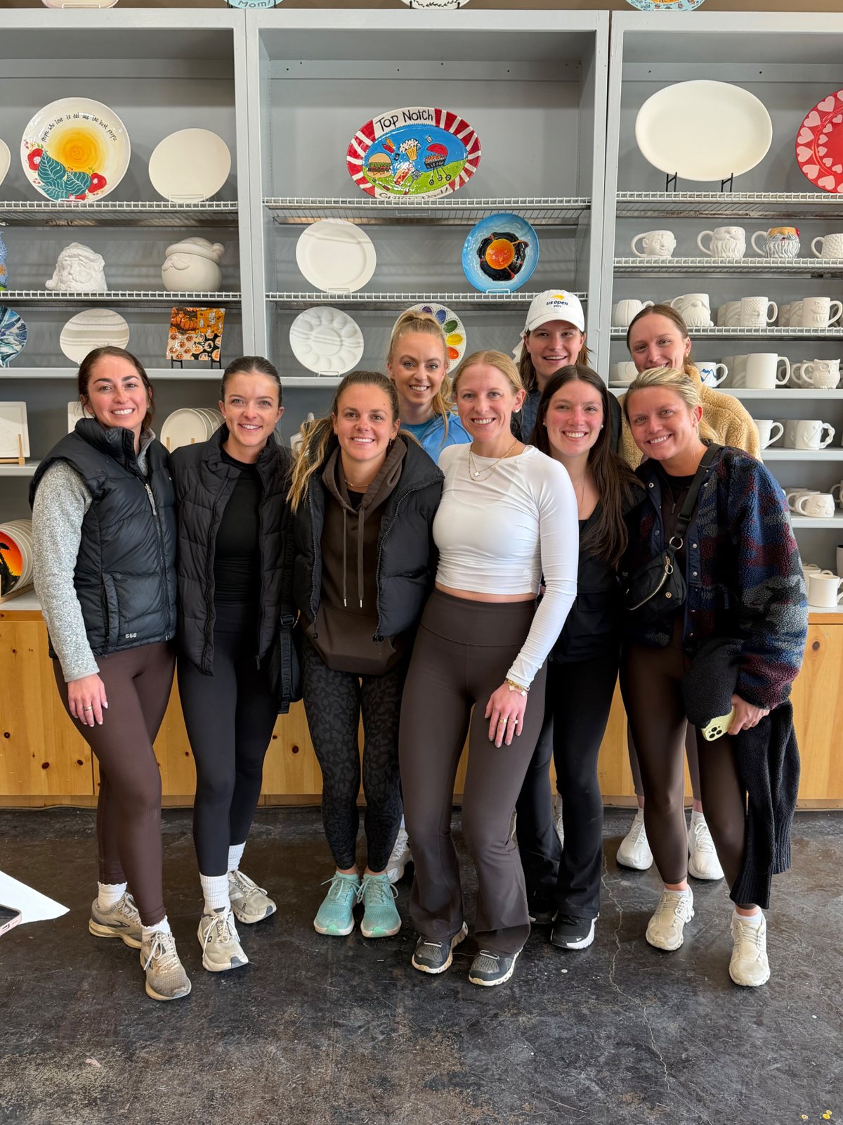 Group of friends celebrating together at Paint Fusion Park City