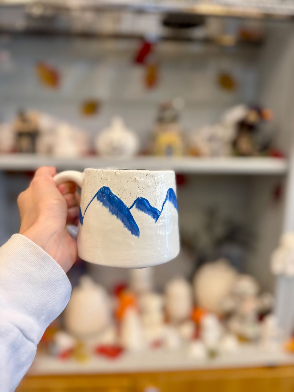 Blue Mountain Mug — painted at Paint Fusion Park City